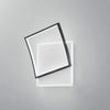 Plafoniera Led quadrata, con interruttore cct Nera 42W 5200Lm 37X10X42Cm