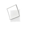 Plafoniera Led quadrata, con interruttore cct Nickel 42W 5200Lm 37X10X42Cm