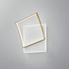 Plafoniera Led quadrata, con interruttore cct Oro 42W 5200Lm 37X10X42Cm