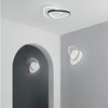 Plafoniera Led rotonda, con interruttore cct Nera 42W 4500Lm 35X7X45Cm