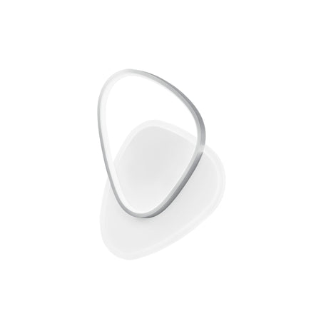 Plafoniera Led rotonda, con interruttore cct Nichel 42W 4500Lm 35X7X45Cm