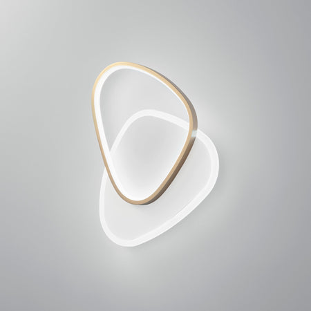 Plafoniera Led rotonda, con interruttore cct Oro 42W 4500Lm 35X7X45Cm