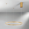 Lampadario a sospensione Oro 30W 4500Lm cct 60X60X150Cm