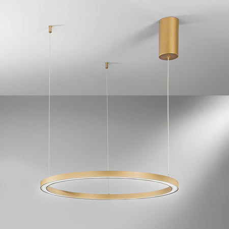Lampadario a sospensione Oro 30W 4500Lm cct 60X60X150Cm