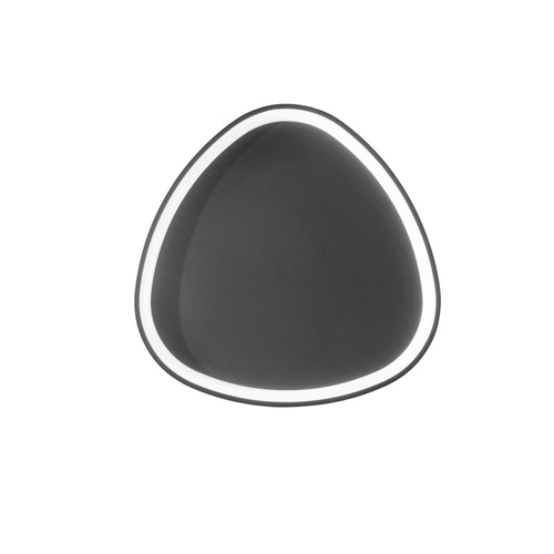Plafoniera Led cct Nera 60W 8360Lm cct 65X65X7Cm