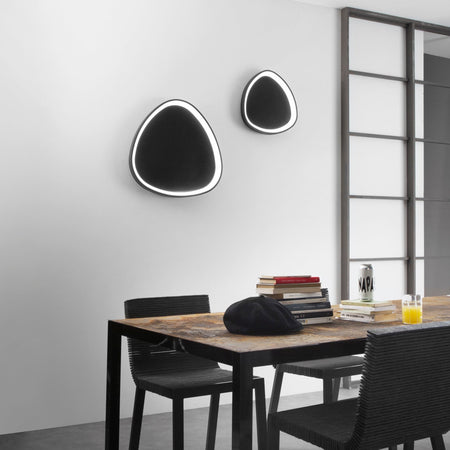 Plafoniera Led cct Nera 80W 11440Lm cct 85X85X7Cm