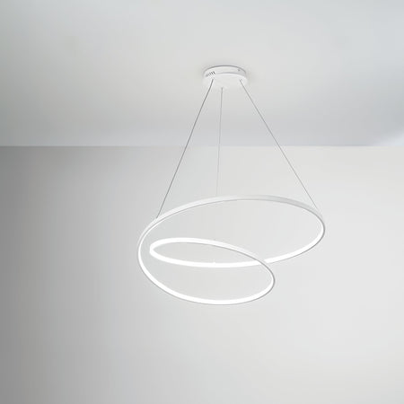 Lampadario a sospensione Led cct Bianca 60W 8000Lm 80X11,2X150Cm