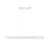 Sospensione lineare Led cct Marmo 50W 6600Lm 121,5X8X150Cm
