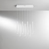 Sospensione Led con struttura tubolare lineare cct Bianco 35W 3290Lm 200X56.5X3,5Cm