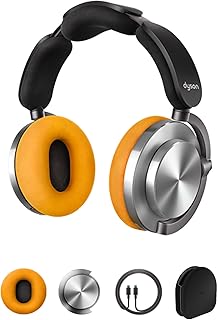 Dyson OnTrac Wireless Active Noise Cancelling Headphones with Up to 55 Hours Battery Life - Yellow/Aluminium