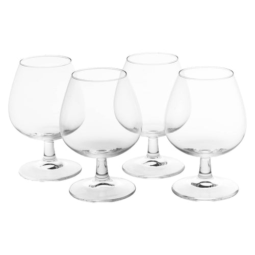 Calici decorativi in vetro trasparente per whisky 350 ml set da 4