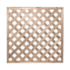 Pannello grigliato Patio rettangolare in legno tropicale naturale per recinzioni giardino e terrazzo