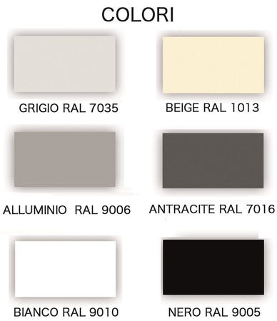 Armadio ante scorrevoli in metallo verniciato in vari colori da ufficio cm. 120x60x200h