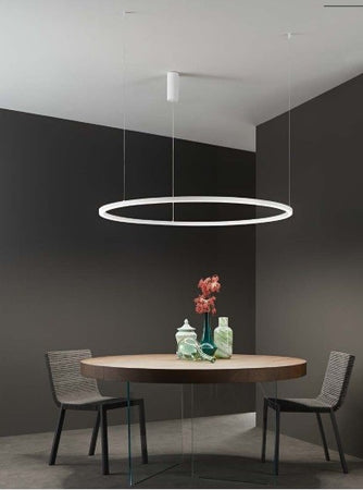 Lampadario a sospensione Oro 30W 4500Lm cct 60X60X150Cm
