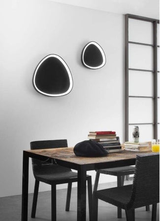 Plafoniera Led cct Nero 40W 6160Lm cct 45X45X7Cm