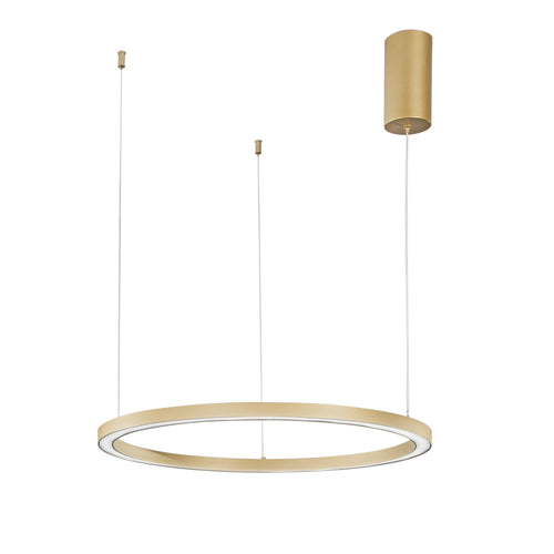 Lampadario a sospensione Oro 30W 4500Lm cct 60X60X150Cm