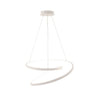 Lampadario a sospensione Led cct Bianca 60W 8000Lm 80X11,2X150Cm