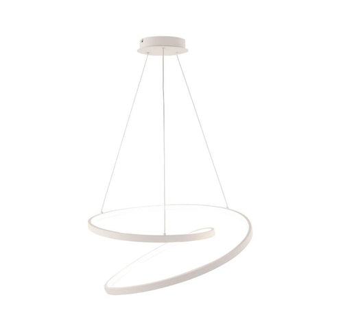 Lampadario a sospensione Led cct Bianca 60W 8000Lm 80X11,2X150Cm