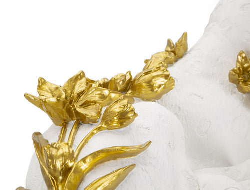 Leopardo White/Gold Cm 53X21,5X24