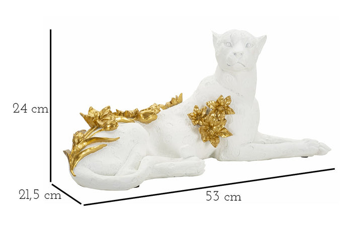 Leopardo White/Gold Cm 53X21,5X24