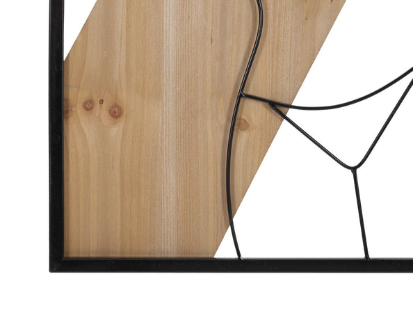 Pannello Da Muro Strip -A- Ferro E Wood Cm 50X2X90