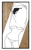 Pannello Da Muro Strip -B- Ferro E Wood Cm 50X2X90