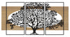 Pannello Da Muro Tree Ferro E Wood Set 3Pz Cm 176X2X90 (63X2X90-50X2X90)