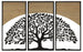 Pannello Da Muro Arc Ferro E Wood Set 3Pz Cm 105X2X70 (35X2X70)