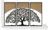 Pannello Da Muro Arc Ferro E Wood Set 3Pz Cm 105X2X70 (35X2X70)