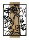 Pannello Da Muro Lotus Ferro E Wood Cm 60X2X90