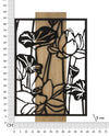 Pannello Da Muro Lotus Ferro E Wood Cm 60X2X90