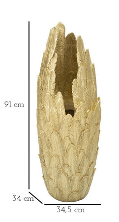 Vaso Piume Cm 34,5X34X91
