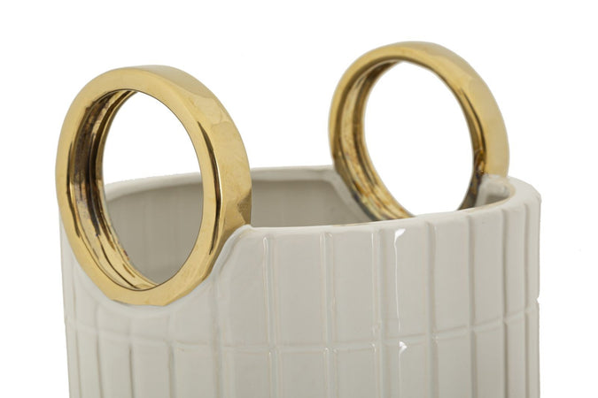 Vaso Ceramica Shopping Cm Ø 18X25