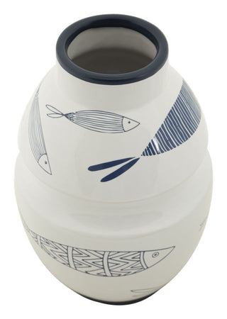 Vaso Ceramica Fish Cm Ø 15X24