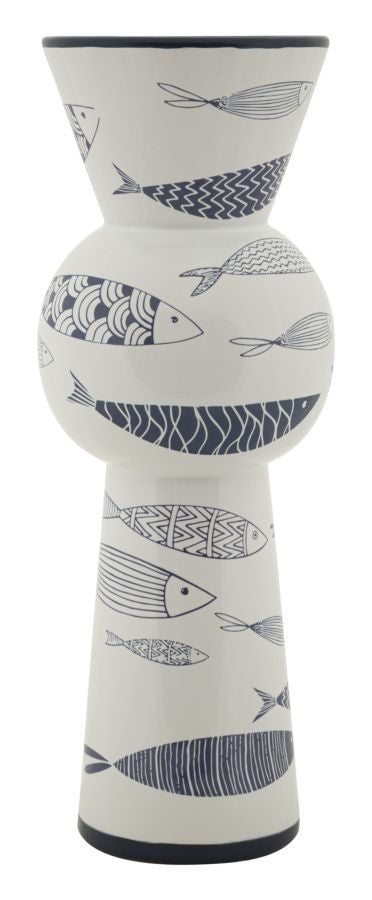 Vaso Ceramica Fish Tall Cm Ø 14X38,5