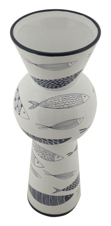 Vaso Ceramica Fish Tall Cm Ø 14X38,5