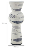 Vaso Ceramica Fish Tall Cm Ø 14X38,5