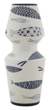 Vaso Ceramica Fish Double Cm Ø 14X34