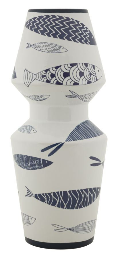 Vaso Ceramica Fish Double Cm Ø 14X34