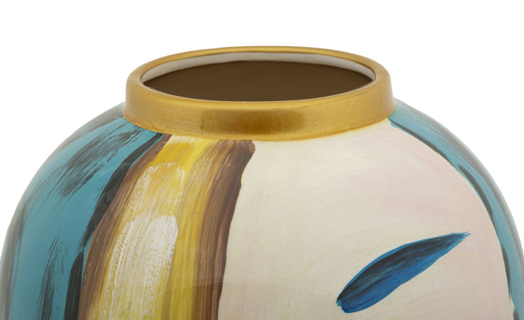 Vaso Ceramica Art Face Cm Ø 21X34