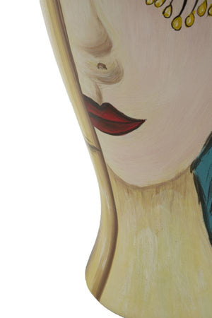 Vaso Ceramica Art Face Cm Ø 21X34