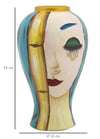 Vaso Ceramica Art Face Cm Ø 21X34