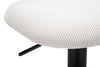 Sgabello Bar Light Bianco Cm 41X47,5X85-106,5(Seduta Cm 61-83)