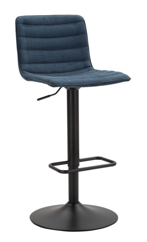 Sgabello Bar High Navy Cm 43X49,5X85,5-107(Seduta Cm 61-82,5)