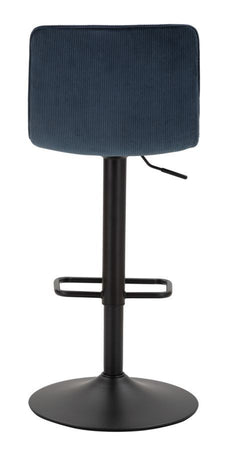 Sgabello Bar High Navy Cm 43X49,5X85,5-107(Seduta Cm 61-82,5)