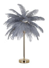 Lampada Da Tavolo Palm Grigia Cm Ø 55X60