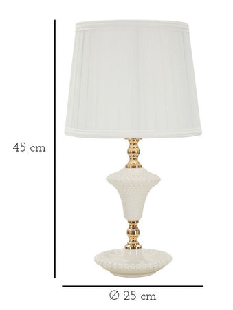 Lampada Da Comodino Caserta Cm Ø 25X45