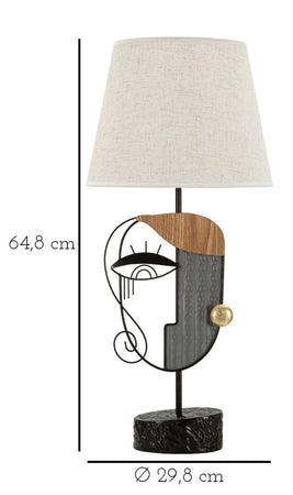 Lampada Da Tavolo Picassy Cm Ø 29,8X64,8