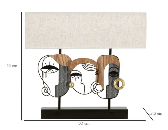 Lampada Da Tavolo Picassy Plus Cm 50X17,8X45