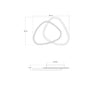 Plafoniera Led rotonda, con interruttore cct Nichel 42W 4500Lm 35X7X45Cm